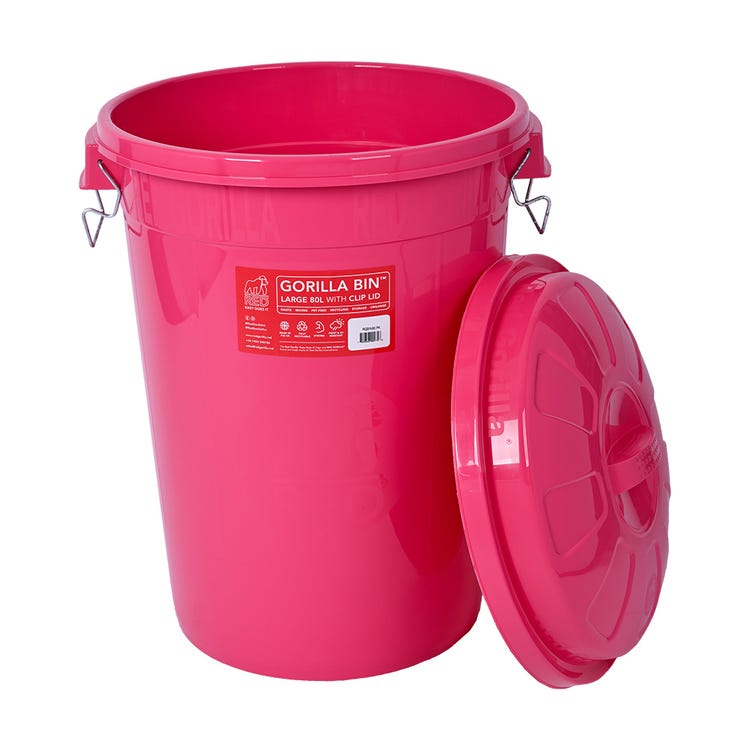 Red Gorilla Bin With Clip Lid image 24